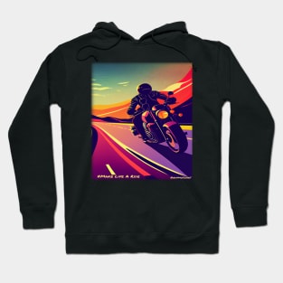 Riding into the night Hoodie